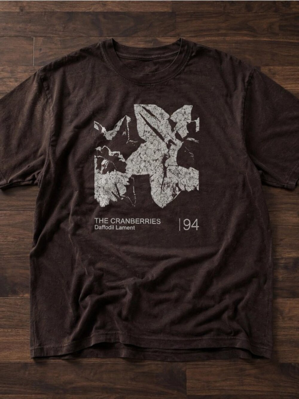 The Cranberries Daffodil Lament 94 Dark Brown Graphic T-Shirt
